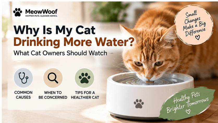 Why Is My Cat Drinking More Water? What Cat Owners Should Watch - MeowWoof