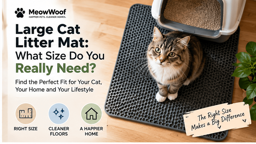 Large Cat Litter Mat: What Size Do You Really Need? - MeowWoof