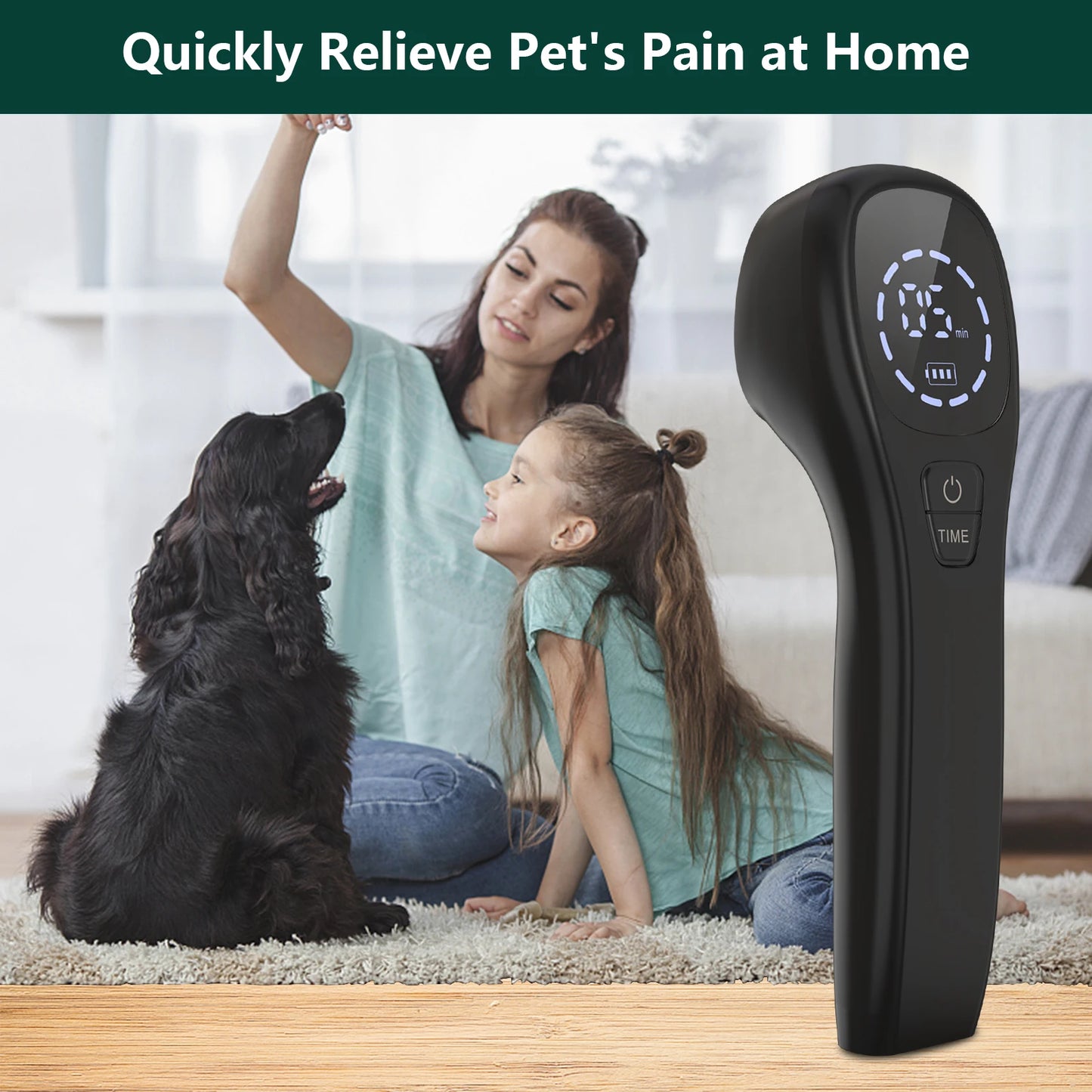 Laser Therapy for Dogs 2*808nm Laser Diode Portable Red Light Vet Device for Dogs Pets Muscle&Hip&Joint Arthritis Pain Relief