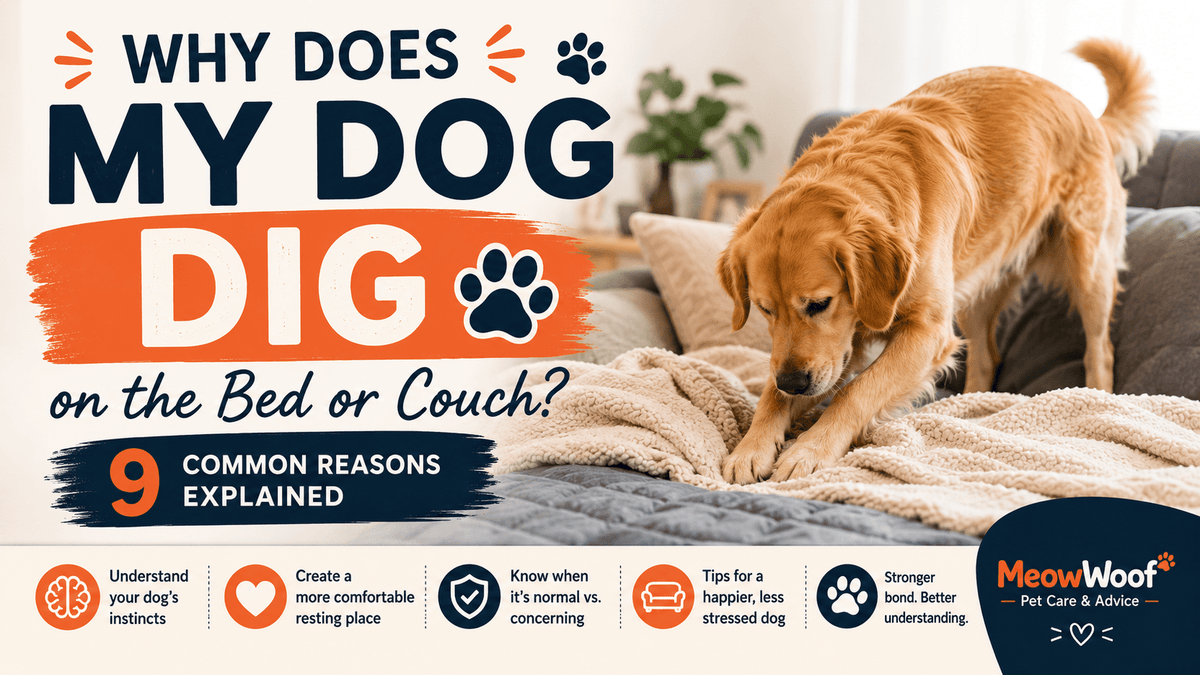 Why Does My Dog Dig on the Bed or Couch? 9 Common Reasons Explained - MeowWoof