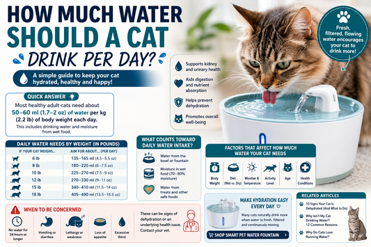 How Much Water Should a Cat Drink Per Day?