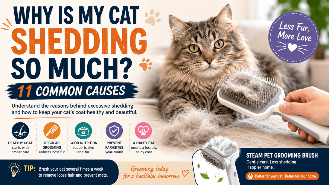 Why Is My Cat Shedding So Much? 11 Common Causes - MeowWoof