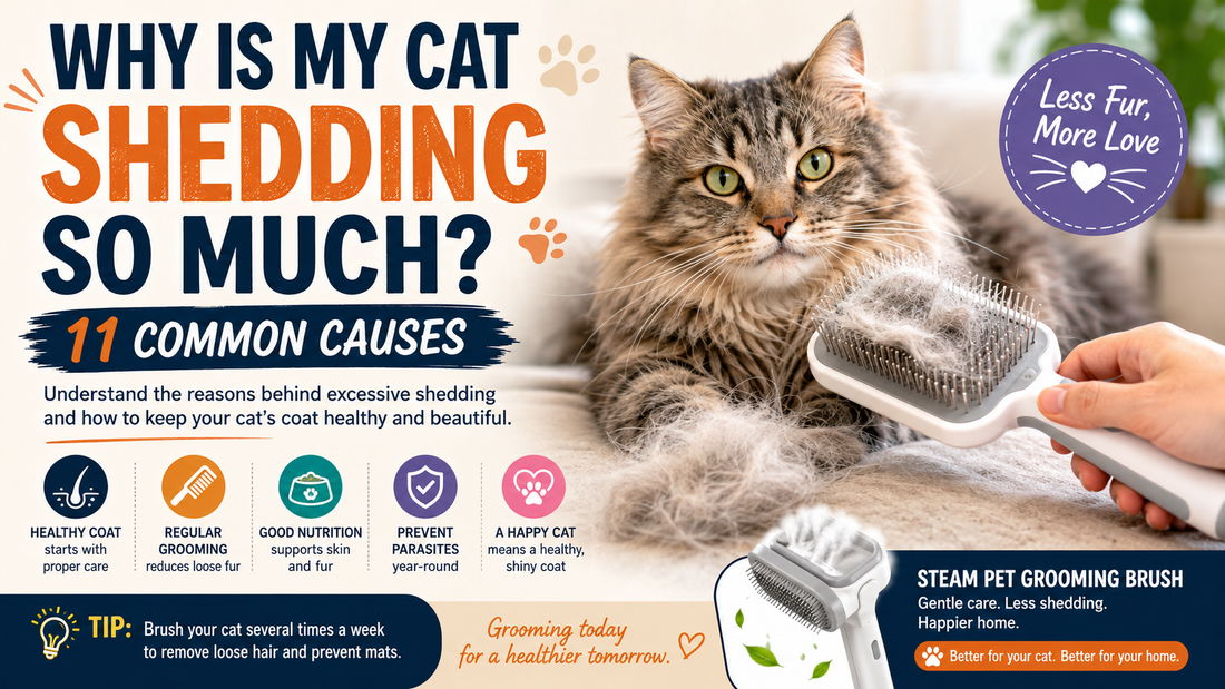 Why Is My Cat Shedding So Much? 11 Common Causes