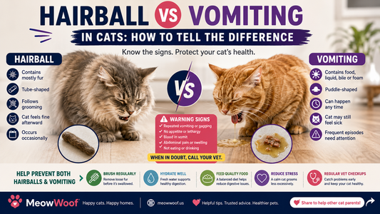 Hairball vs Vomiting in Cats: How to Tell the Difference