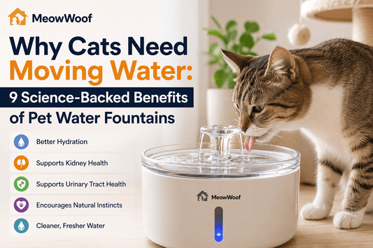 Why Cats Need Moving Water: 9 Science-Backed Benefits of Pet Water Fountains - MeowWoof
