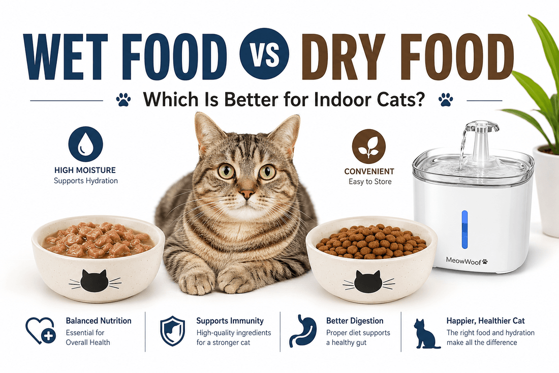 Wet Food vs Dry Food for Indoor Cats: Which Is Better? - MeowWoof