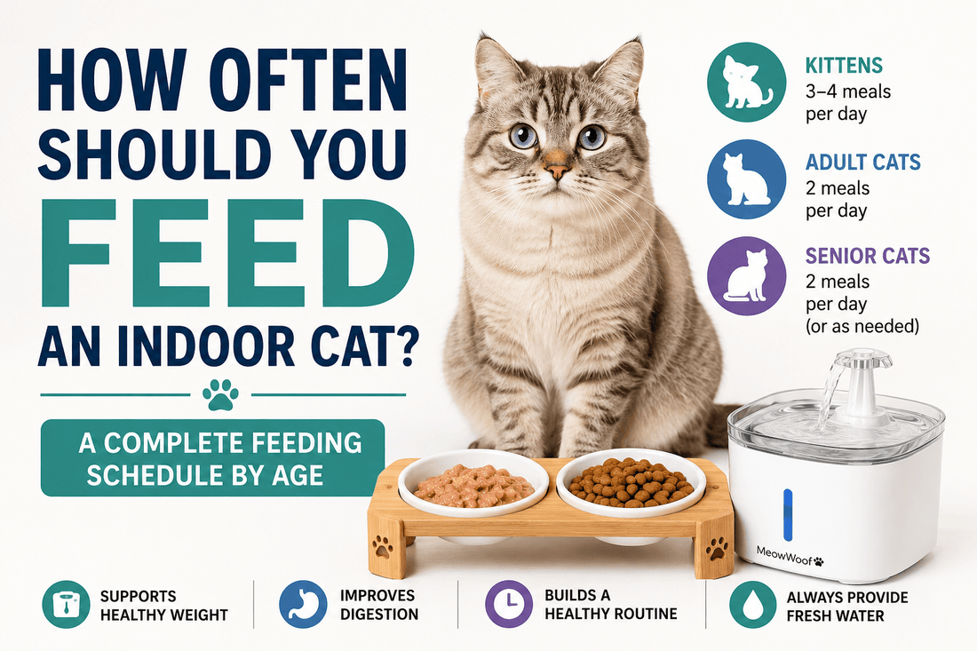 How Often Should You Feed an Indoor Cat? Feeding Guide - MeowWoof