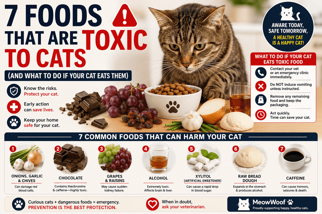 7 Foods That Are Toxic to Cats (And What to Do If Your Cat Eats Them) - MeowWoof
