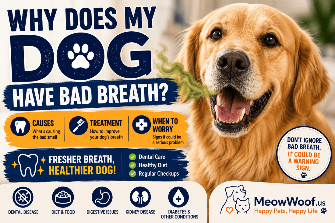 Why Does My Dog Have Bad Breath? Causes, Treatment & When to Worry - MeowWoof