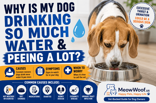 Why Is My Dog Drinking So Much Water and Peeing a Lot? Causes & When to Worry - MeowWoof
