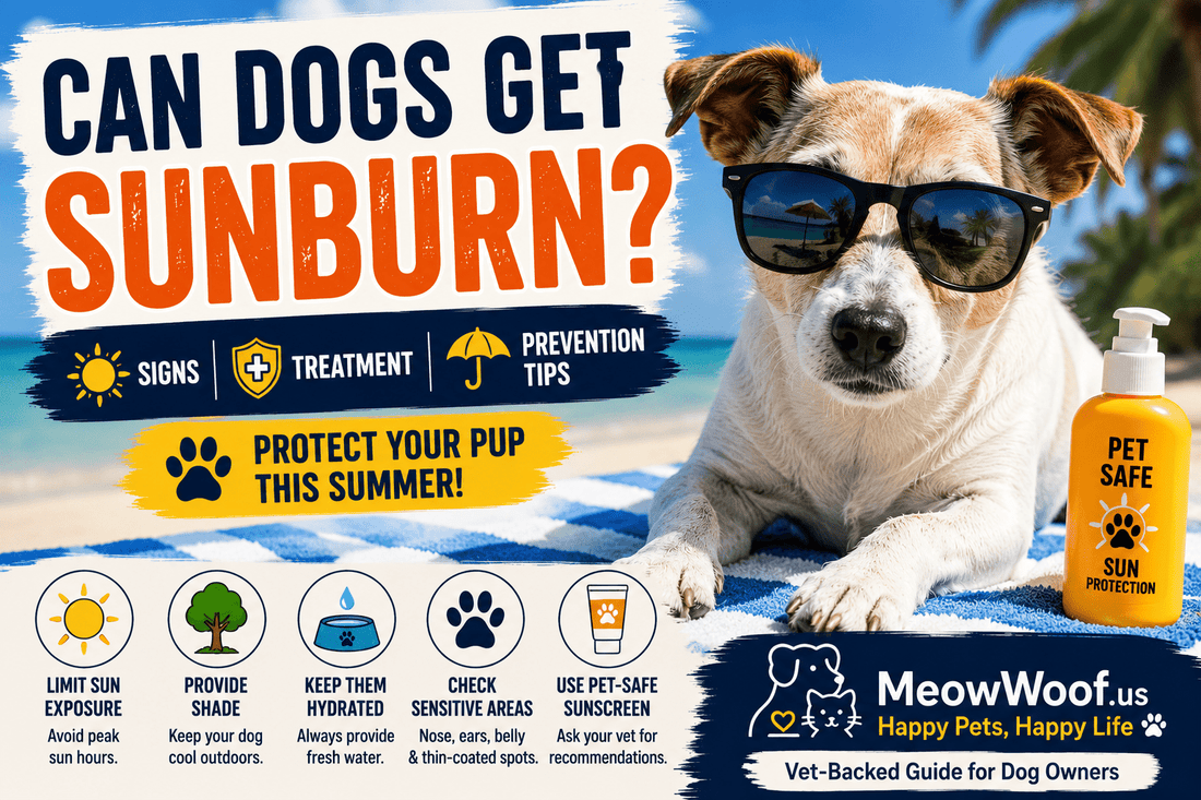 Can Dogs Get Sunburn? Signs, Treatment & Prevention Tips - MeowWoof