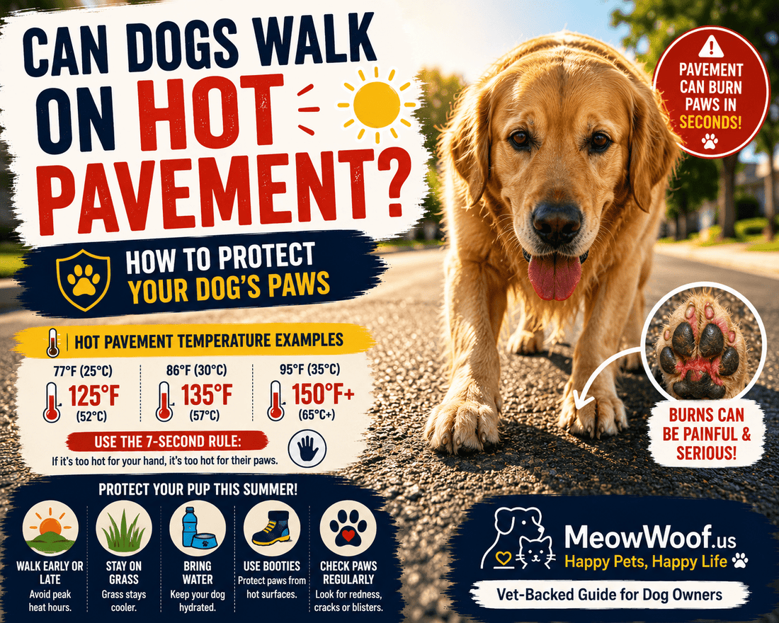 Can Dogs Walk on Hot Pavement? How to Protect Your Dog's Paws - MeowWoof