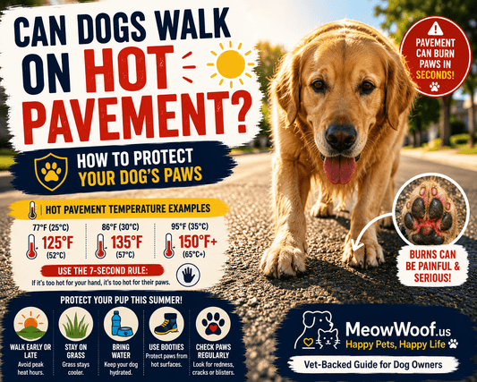 Can Dogs Walk on Hot Pavement? How to Protect Your Dog's Paws - MeowWoof