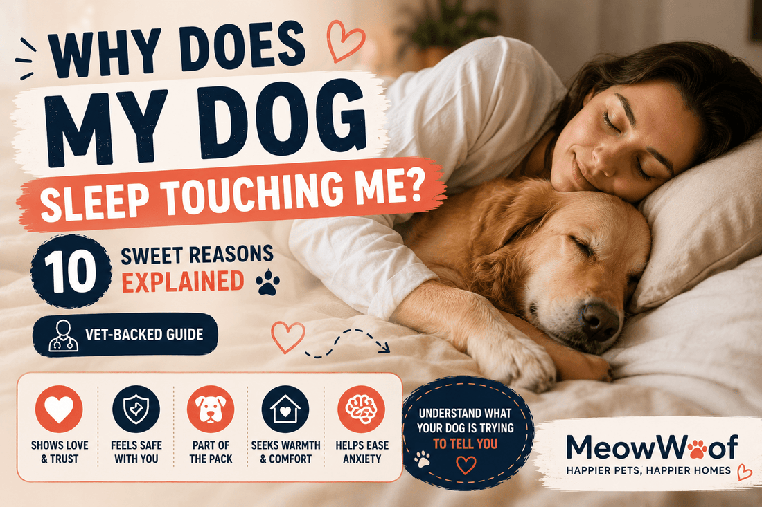 Why Does My Dog Sleep Touching Me? 10 Heartwarming Reasons Explained - MeowWoof
