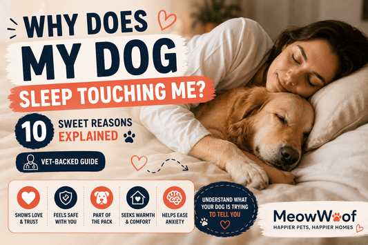 Why Does My Dog Sleep Touching Me? 10 Heartwarming Reasons Explained - MeowWoof
