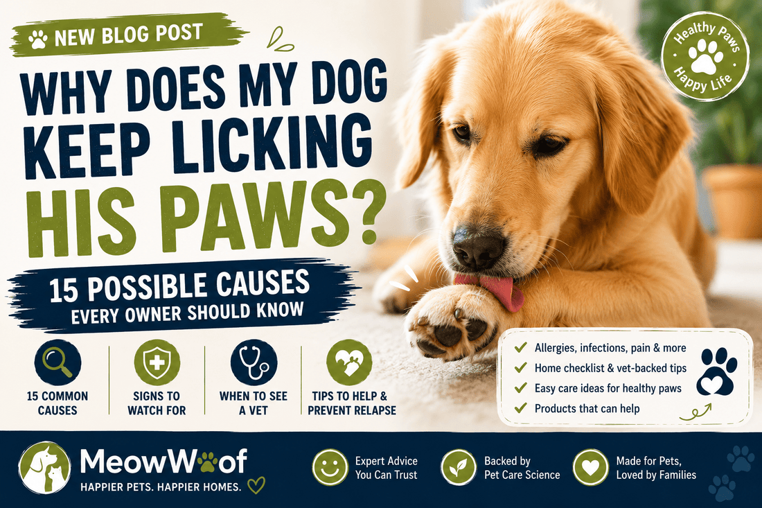 Why Does My Dog Keep Licking His Paws? 15 Possible Causes Every Owner Should Know - MeowWoof