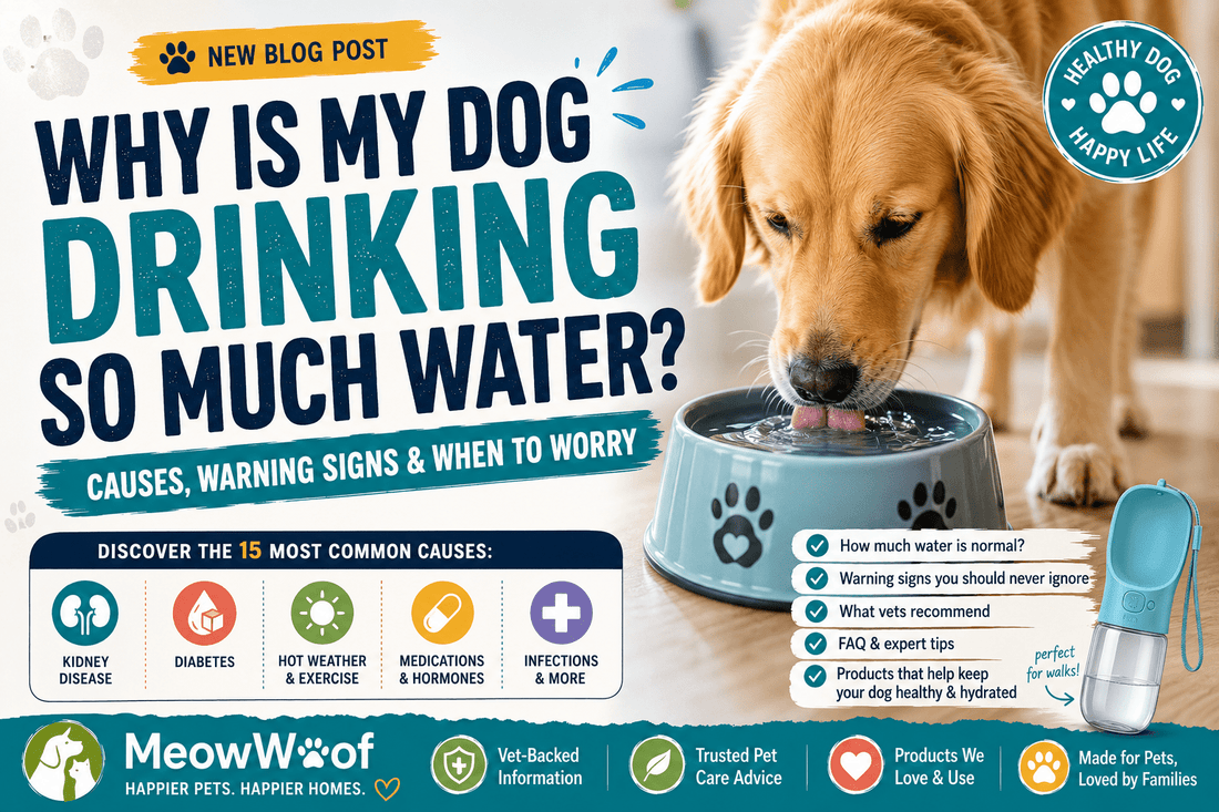 Why Is My Dog Drinking So Much Water? Causes, Warning Signs & When to Worry - MeowWoof