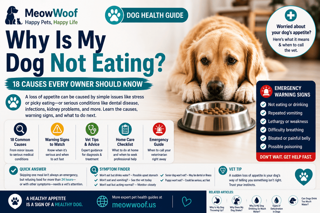 Why Is My Dog Not Eating? 18 Causes Every Owner Should Know - MeowWoof