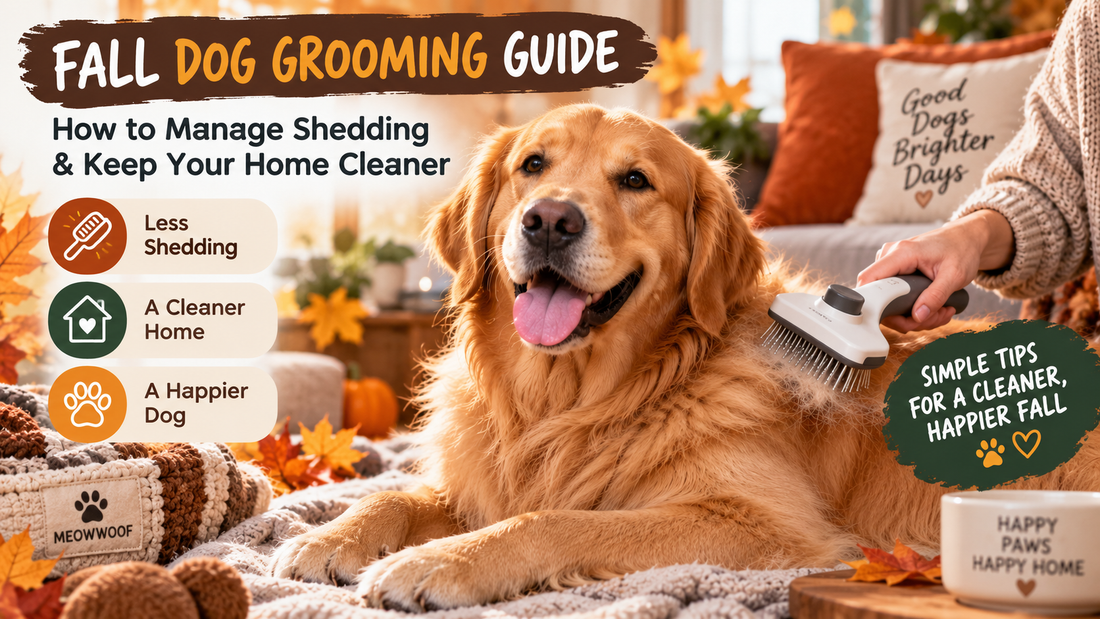 Fall pet home cleaning guide — manage pet hair, muddy paws and messes