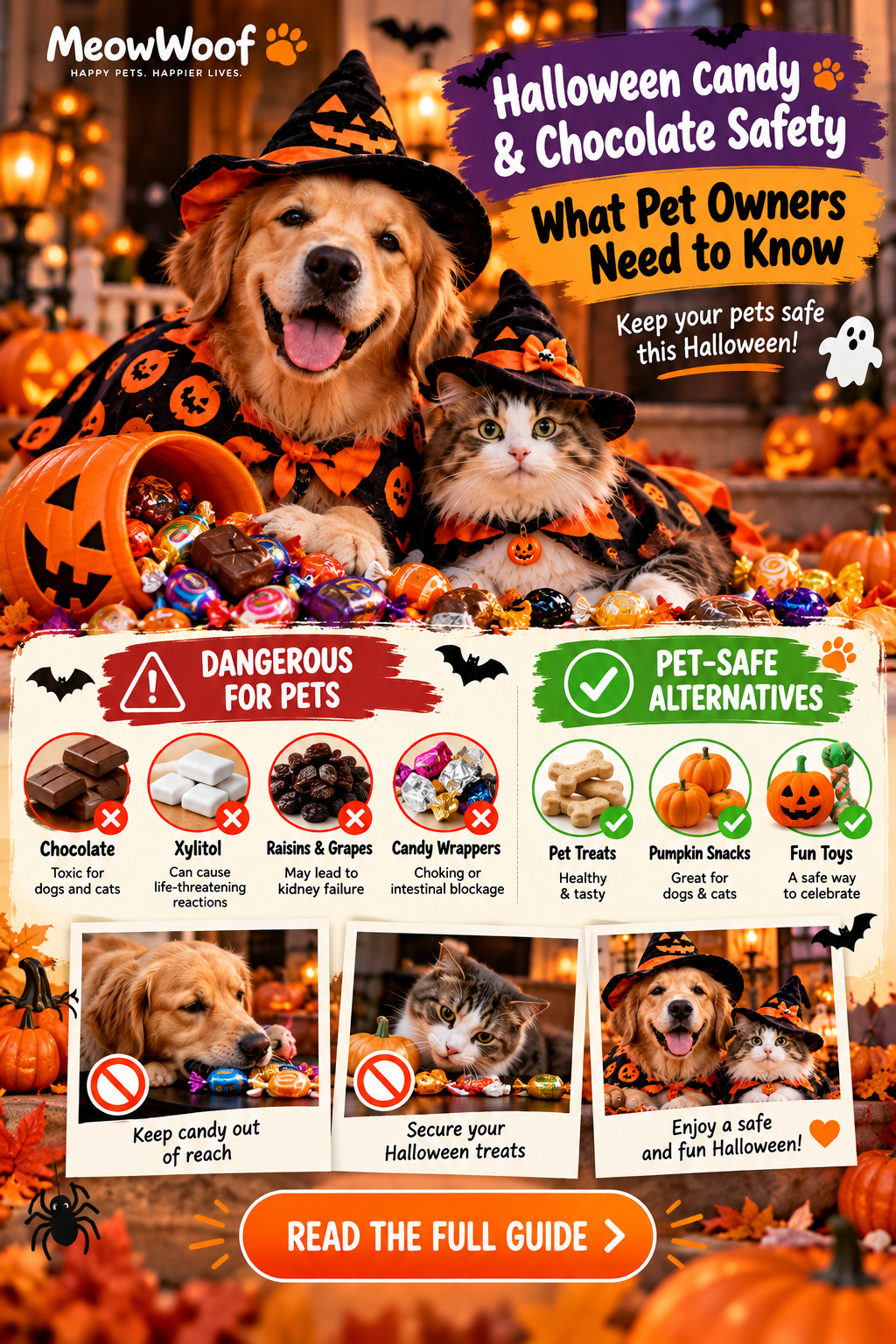 Halloween costume safety guide for dogs and cats - MeowWoof