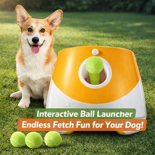 FitFetch™ Automatic Dog Ball Launcher | Keep Your Dog Active & Healthy
