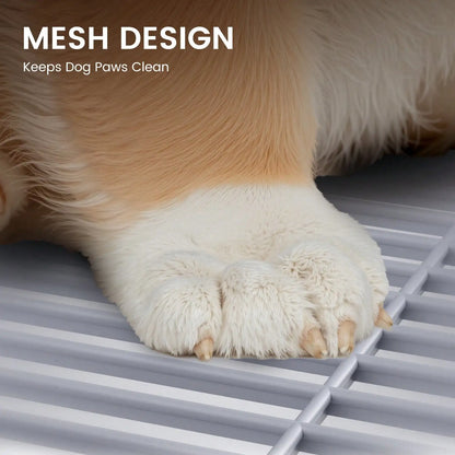 Indoor Dog Potty Tray with Protection Wall