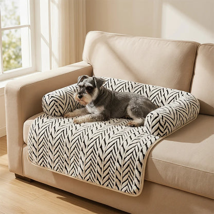 Pet Sofa Bed Mat with Bolsters