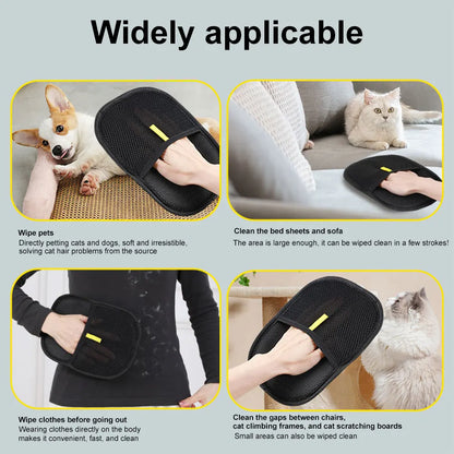 Pet Hair Remover Grooming Glove – Effortless Deshedding for Dogs & Cats