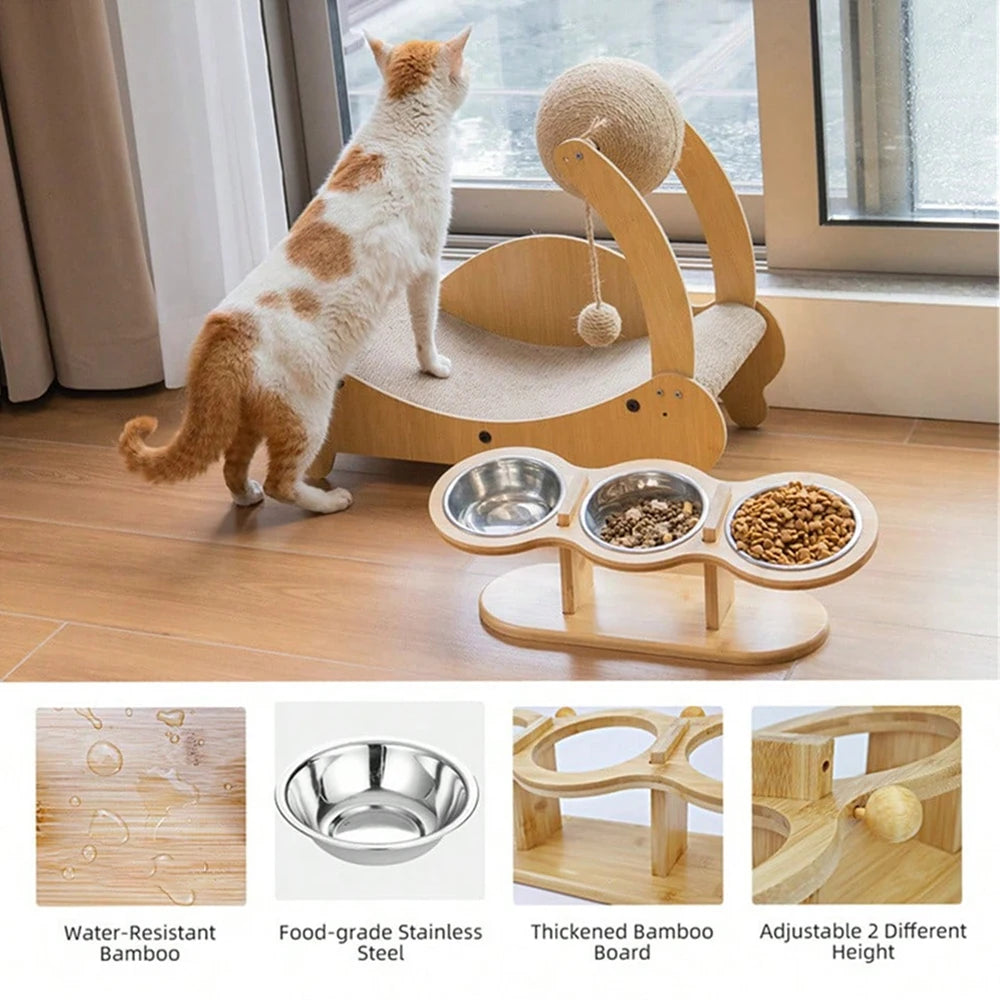 Elevated Cat Bowl Feeder – Comfortable & Healthy Feeding