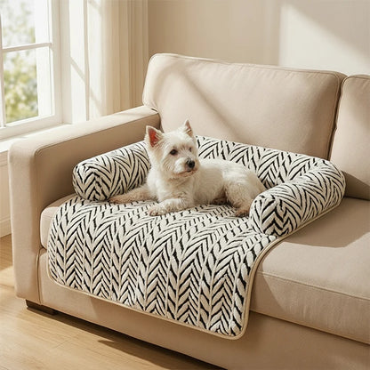 Pet Sofa Bed Mat with Bolsters