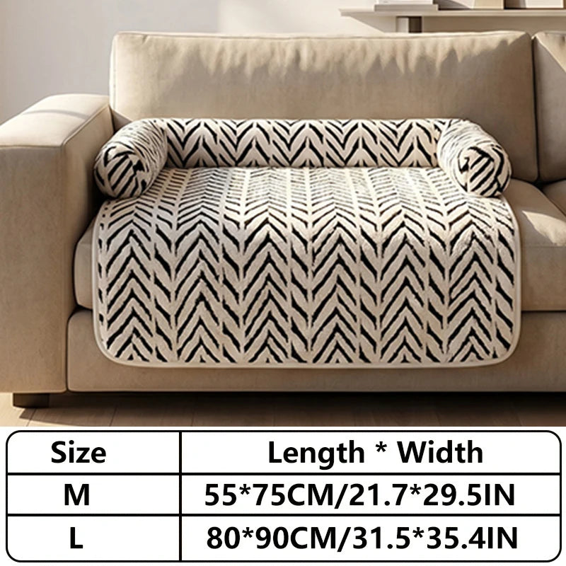 Pet Sofa Bed Mat with Bolsters