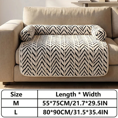 Pet Sofa Bed Mat with Bolsters