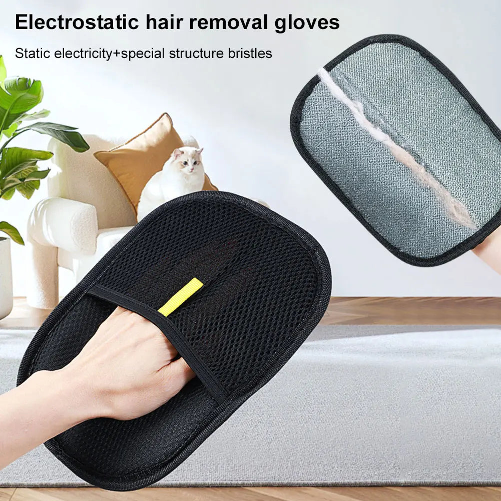Pet Hair Remover Grooming Glove – Effortless Deshedding for Dogs & Cats