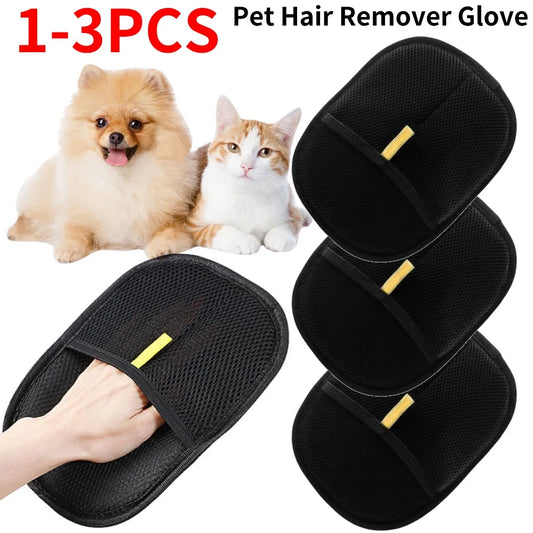 Pet Hair Remover Grooming Glove – Effortless Deshedding for Dogs & Cats