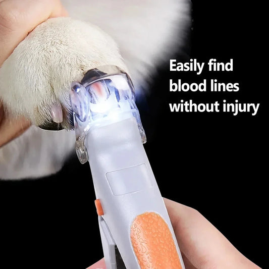 Professional Pet Nail Clipper Scissors With LED Light