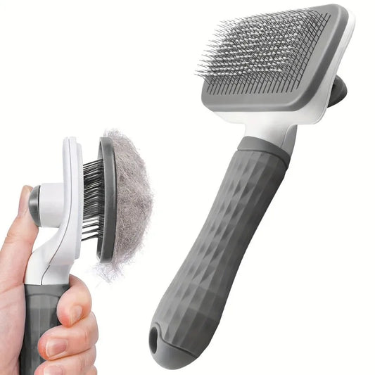 1-Click Self-Cleaning Pet Grooming Brush