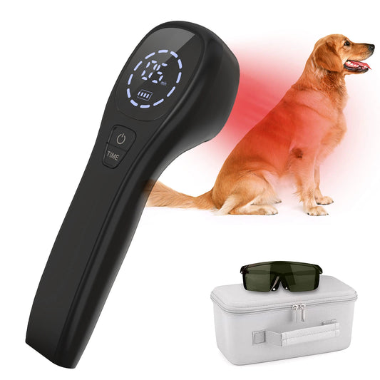 Laser Therapy for Dogs 2*808nm Laser Diode Portable Red Light Vet Device for Dogs Pets Muscle&Hip&Joint Arthritis Pain Relief