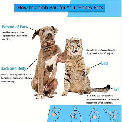 1-Click Self-Cleaning Pet Grooming Brush