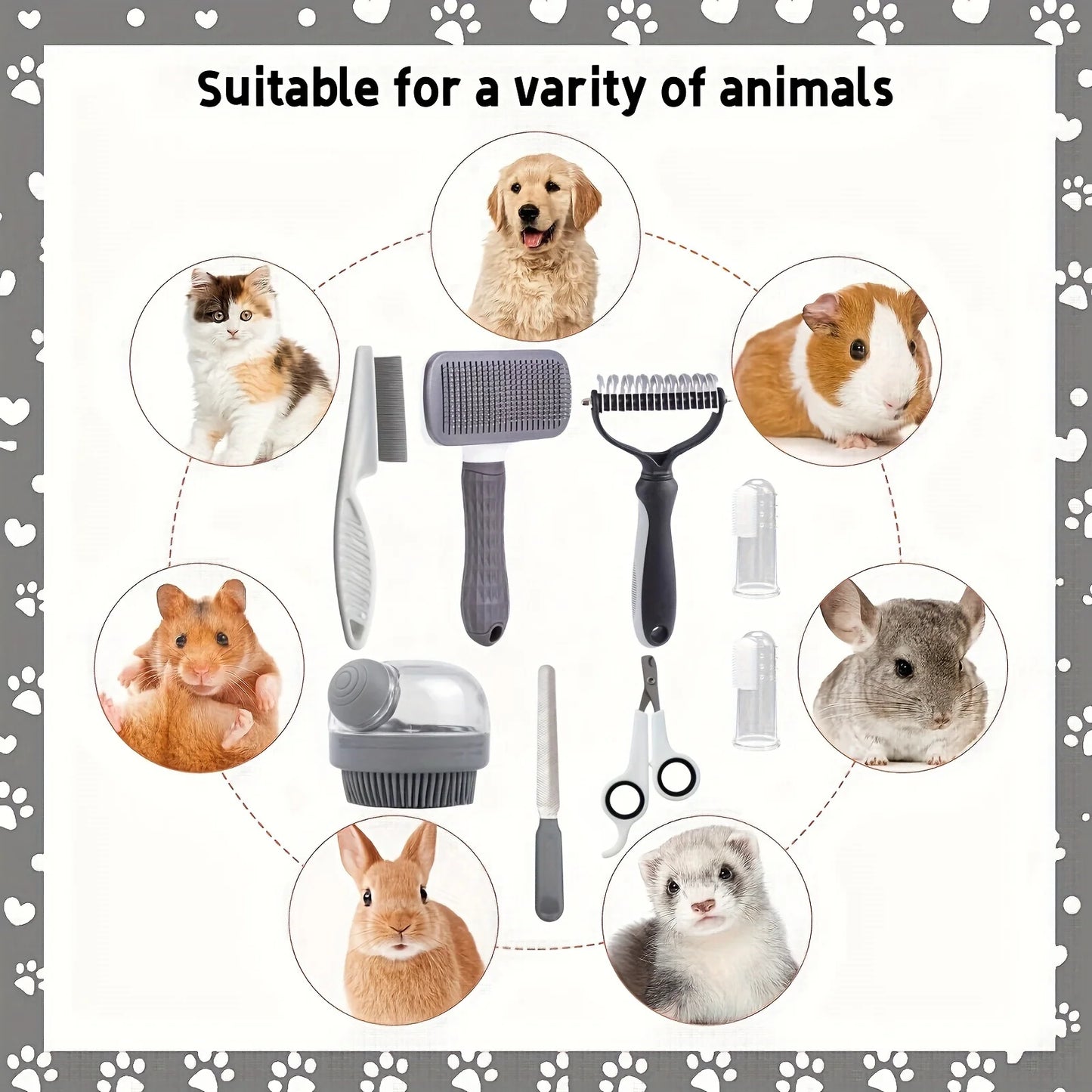 👉 All-in-One Pet Grooming Kit – Stop Shedding Fast