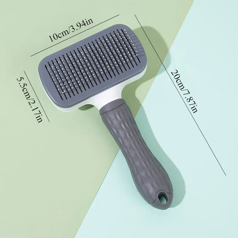 1-Click Self-Cleaning Pet Grooming Brush