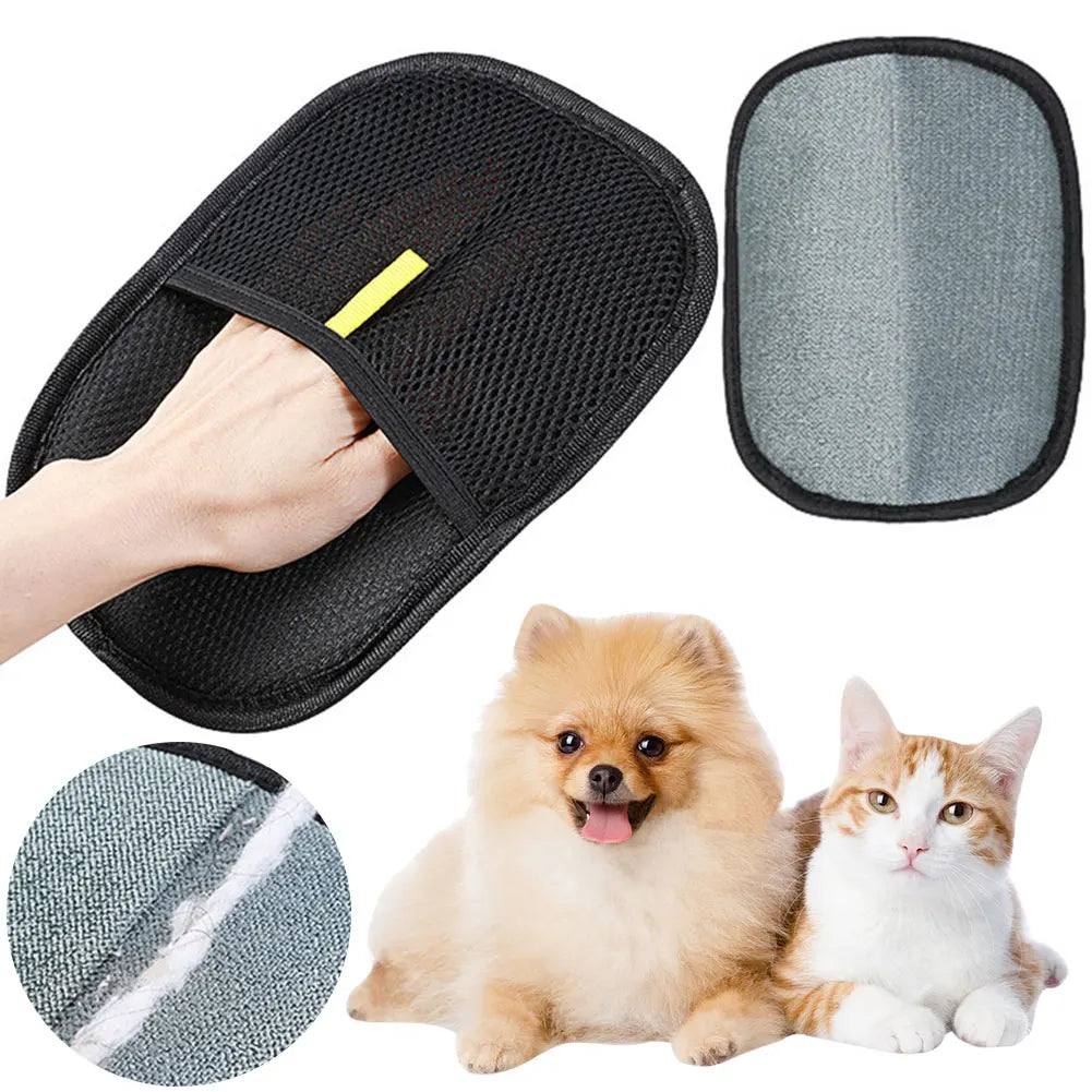 Pet Hair Remover Grooming Glove – Effortless Deshedding for Dogs & Cats