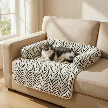 Pet Sofa Bed Mat with Bolsters