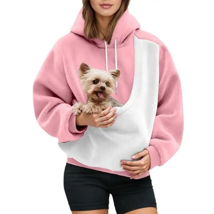 Pet Carrier Hoodie – Keep Your Dog Warm & Close (Hands-Free Comfort)