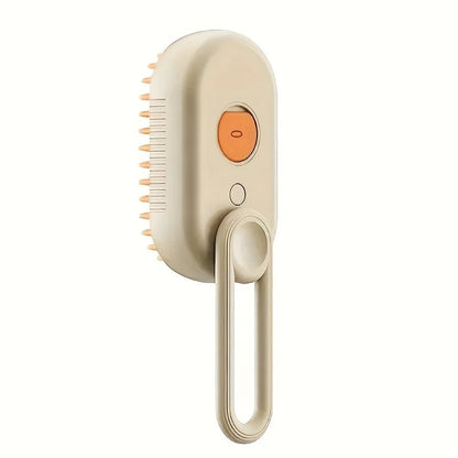 Back View of Steam Pet Grooming Brush for Dogs & Cats