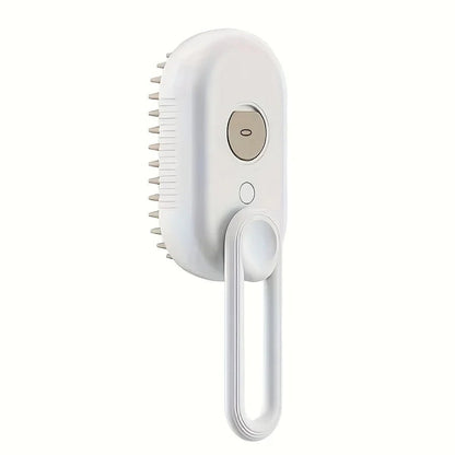 Back View of Steam Pet Grooming Brush for Dogs & Cats